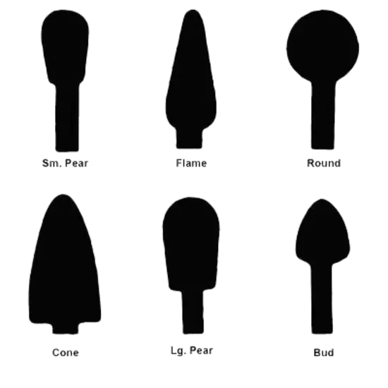 Faskut® Mounted Abrasive Points – 7, Large Pear