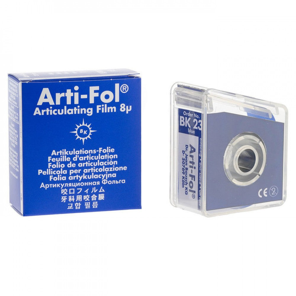 Bausch Arti-Fol Metallic - One-Sided Shimstock-Film, 8 microns, 22 mm x 20 m Roll