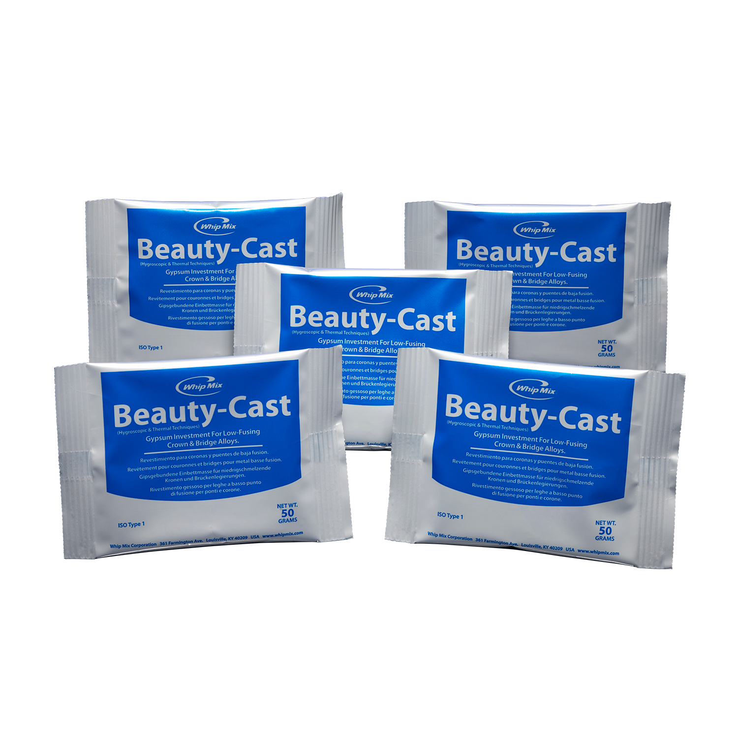 Beauty-Cast Preweighed Packets