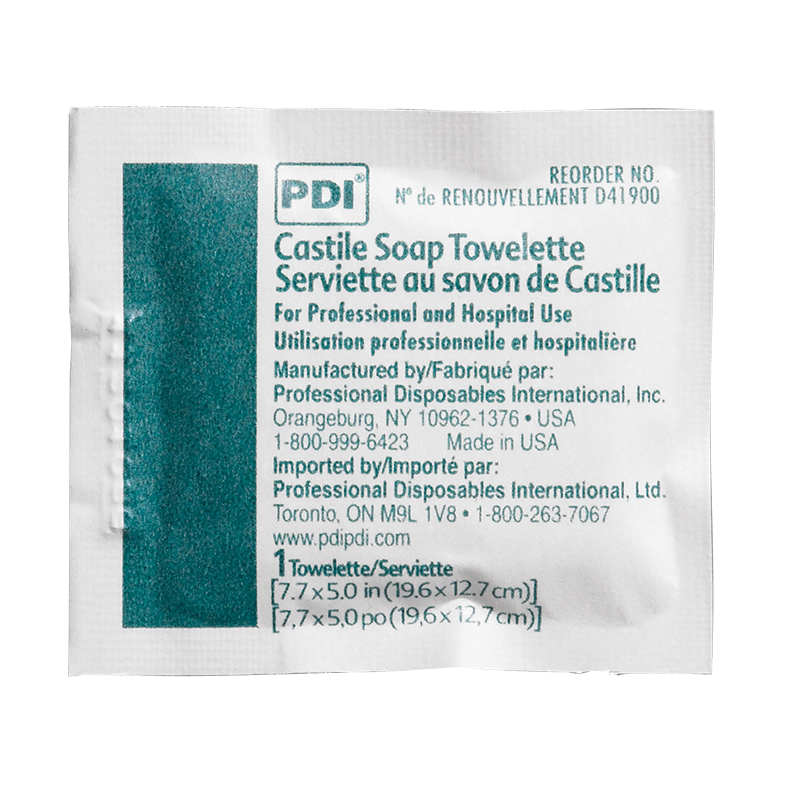 PDI Castile Soap Towelettes