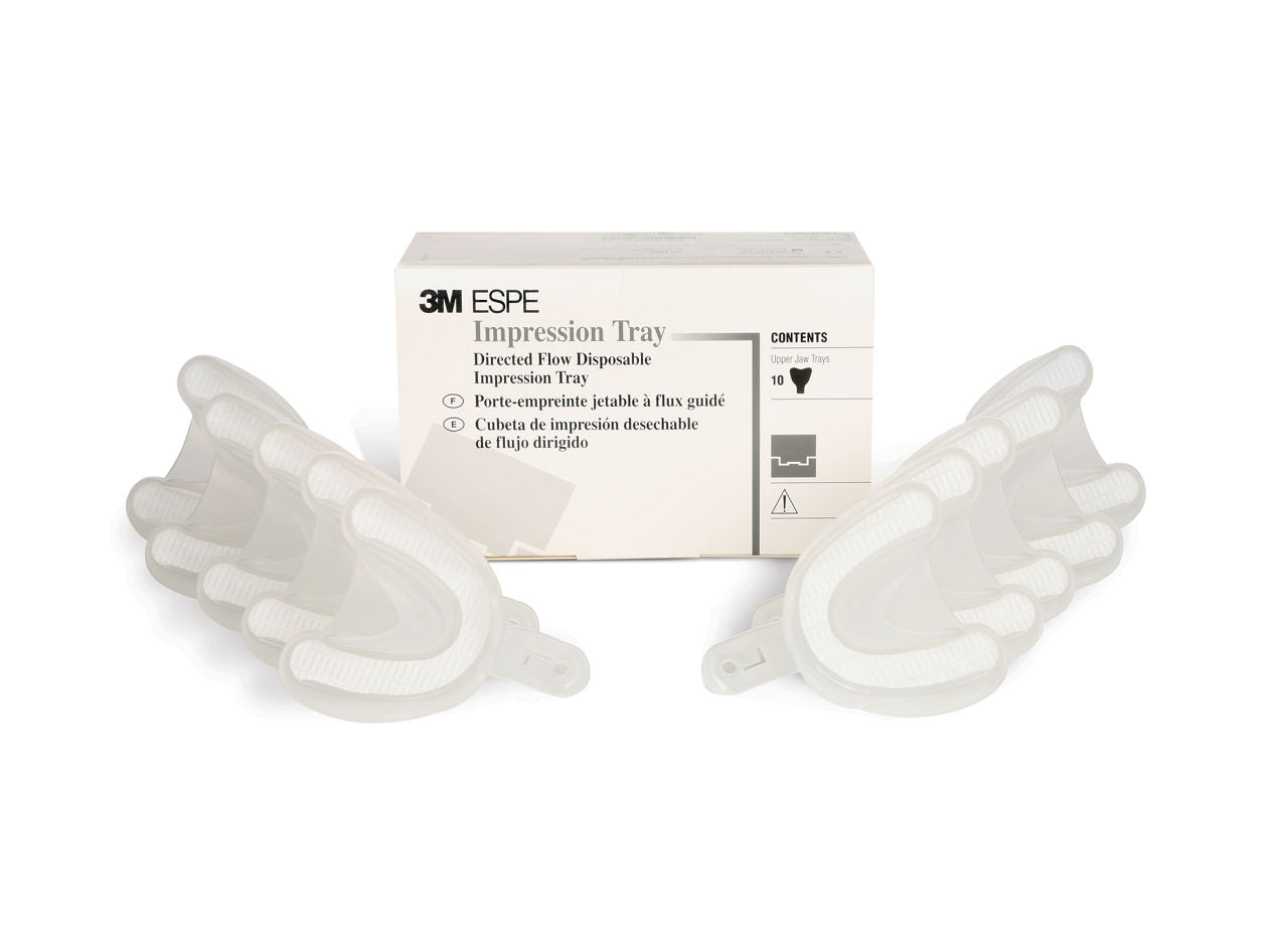Directed Flow Plastic Impression Trays, 10/Pkg