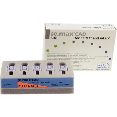 IPS e.max® CAD LT (Low Translucency) Blocks – A14, 5/Pkg