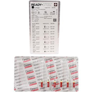 READY•STEEL™ K-Files – Stainless Steel, Sterile, 6/Pkg