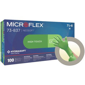 Microflex® Neosoft™ Neoprene Exam Gloves – Powder Free, 100/Box