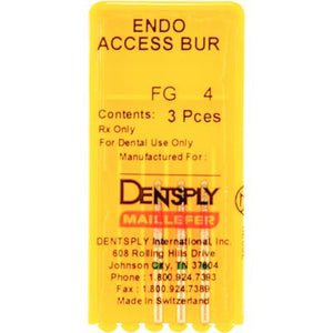 Endo-Access Stainless Steel Burs – FG, 10.0 mm Length, 3/Pkg