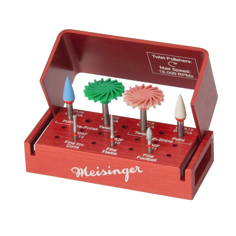 Twist Polisher Kits according to Dr. Greg Campbell – For Zirconia Ceramics