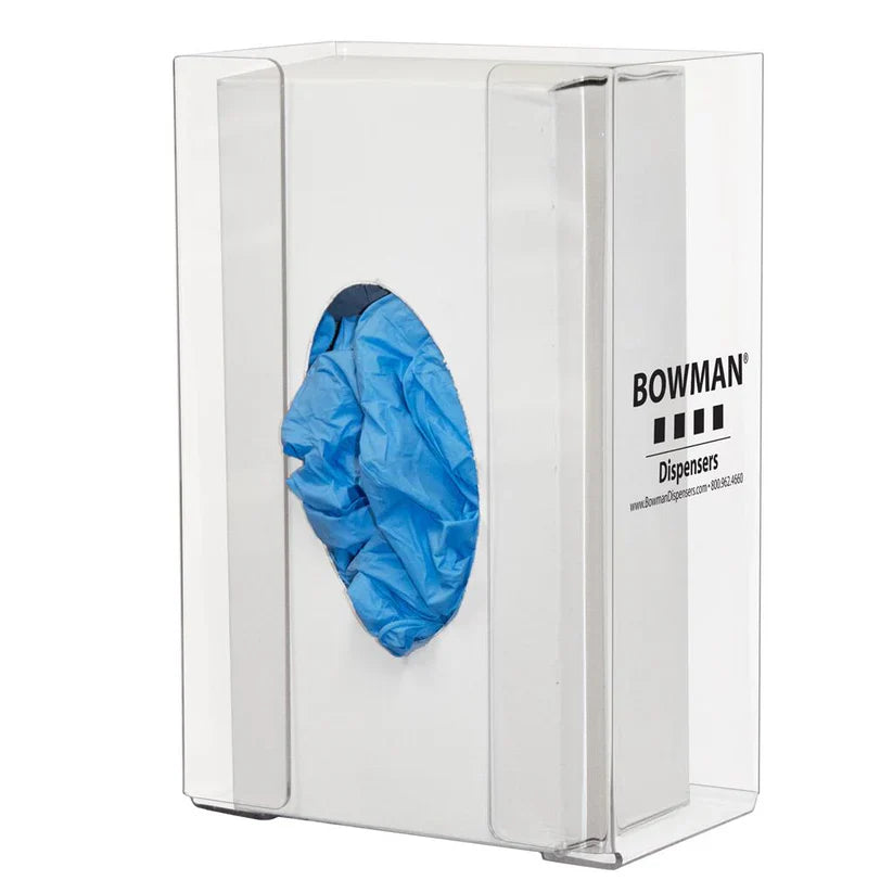 Glove Box Dispenser, Single, Clear, with Flexible Spring, Large Capacity
