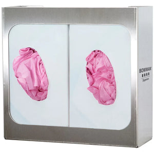 Glove Box Dispenser Double, Stainless Steel