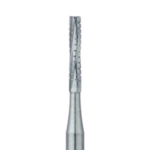 Tungsten Carbide Burs – HM31L Straight Fissure Cross Cut FG L, 21 mm Shank Length, 5/Pkg