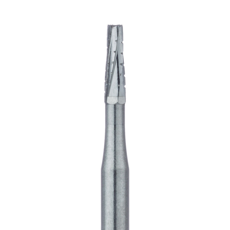 Tungsten Carbide Burs – HM33 Tapered Fissure FG XL, 25 mm Shank Length, 5/Pkg