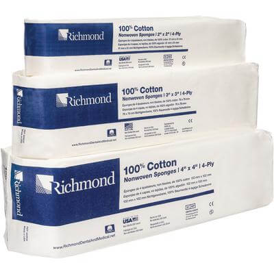 100% Cotton Nonwoven Sponges – 2