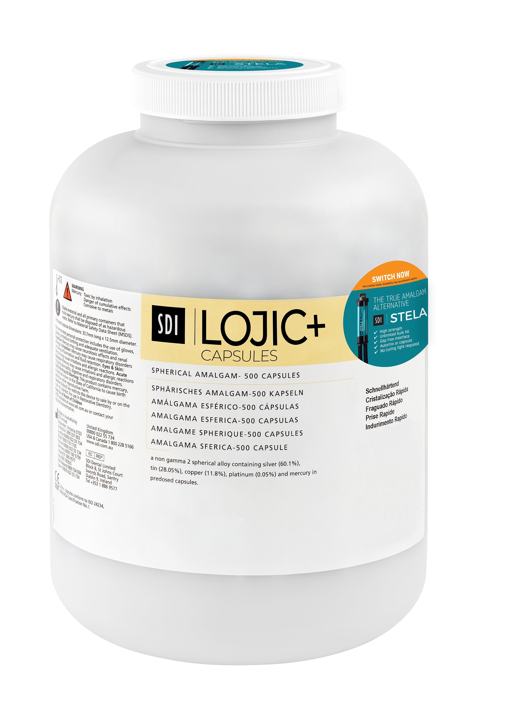Lojic+ Caps Spherical Alloy