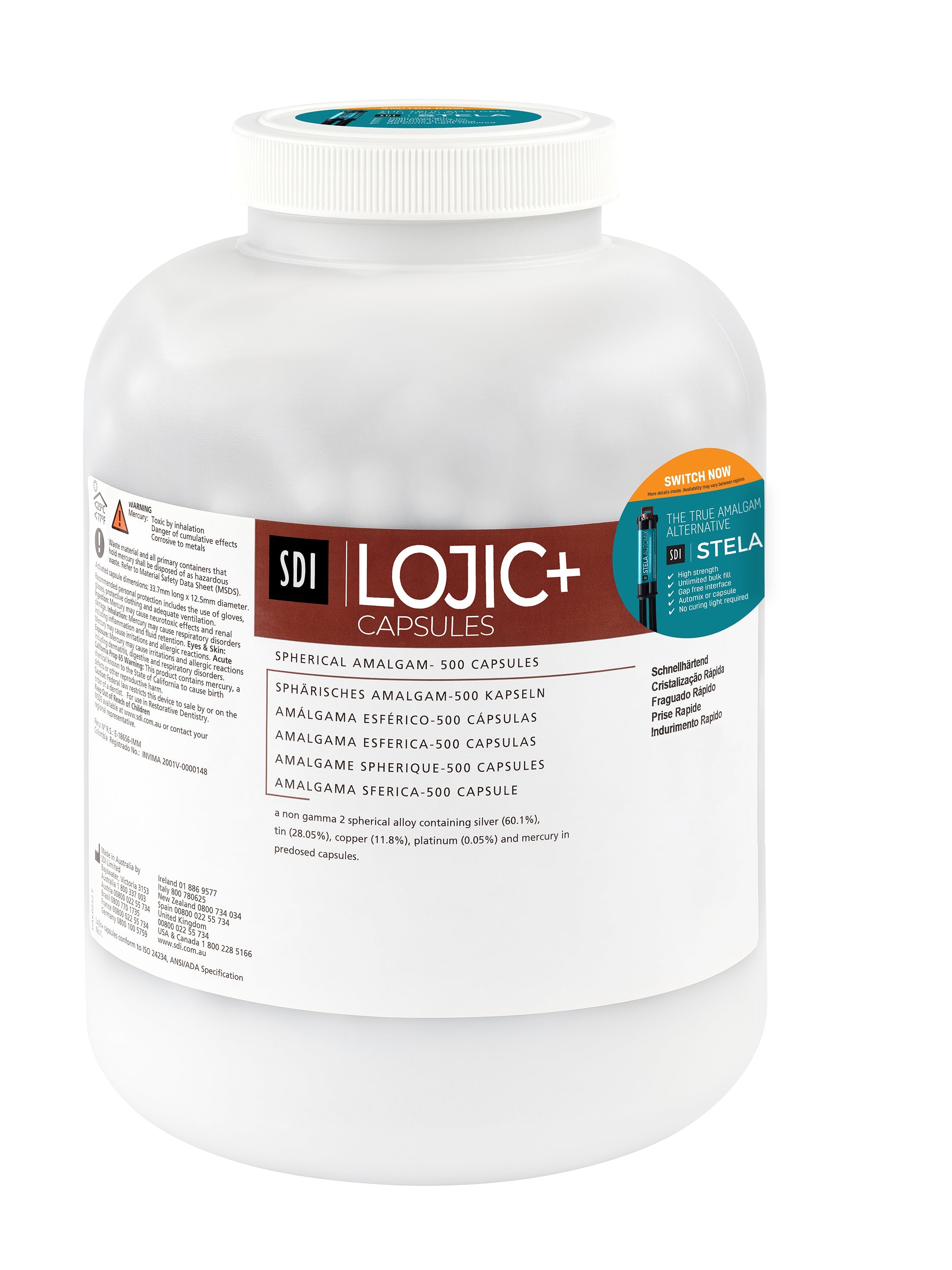 Lojic+ Caps Spherical Alloy