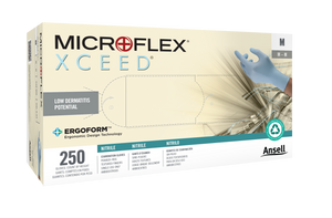 XCEED® Nitrile Examination Gloves – Powder Free, Latex Free, Blue, 250/Box