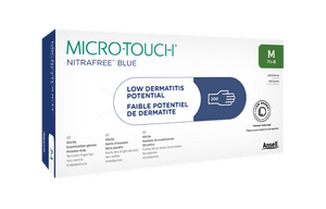 Micro-Touch® Nitrafree™ Blue Exam Gloves – Berry Blue, Latex Free, Powder Free, 200/Box
