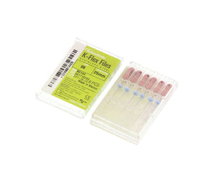 K-Flex Files Color Coded Plastic Handle, 6/Pkg