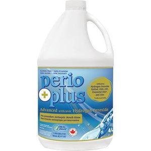 PerioPlus Advanced Preprocedural Mouth Rinse with 1% Hydrogen Peroxide, 4 Liter Bottle