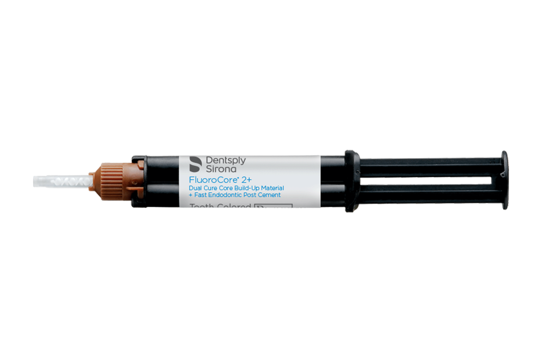 FluoroCore 2+ Dual Cure Core Build-Up Material Refill, 4.75 g Syringe