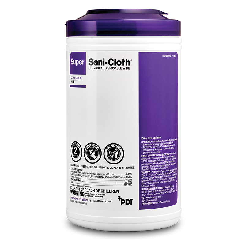 Sani-Cloth Super Germicidal Disposable Wipes