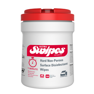 Ultra Swipes Hard Surface Disinfectant Towlettes Refill – Premoistened, 15 cm x 17 cm, 160/Pkg