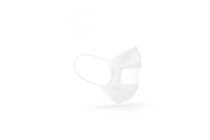 SafeMask® Vision Procedure Earloop Face Mask, White Level 3 - 50/Box