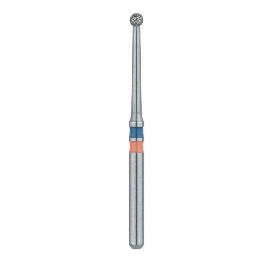 Diamond Burs for Zirconium Oxide – FG, Medium Grit, Blue, Round, # 801, 5/Pkg