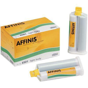 Affinis A-Silicone Wash and Tray Material Impression Material, 2 x 50 ml Cartridge System