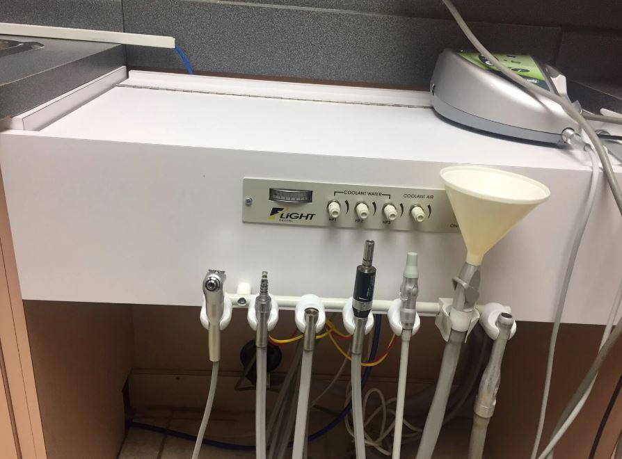 Rear Delivery System (with Vacuum) With Junction Box Valves, Water Bottle System (3HP + Syringe)