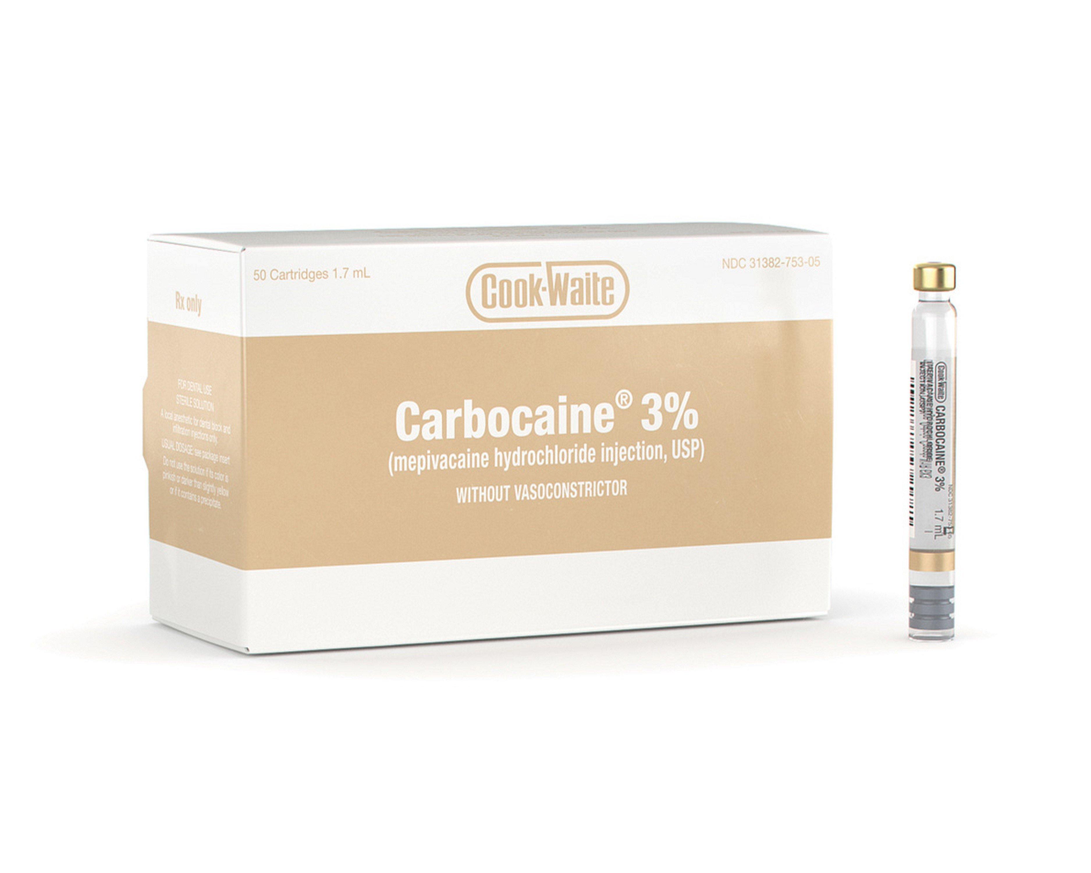 Carbocaine 3% Plain 50/Box