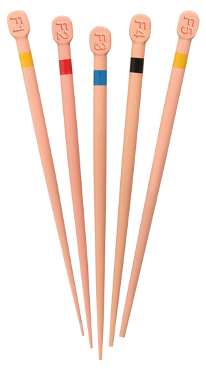 Feathered Tip Gutta Percha Points, 100/Pkg