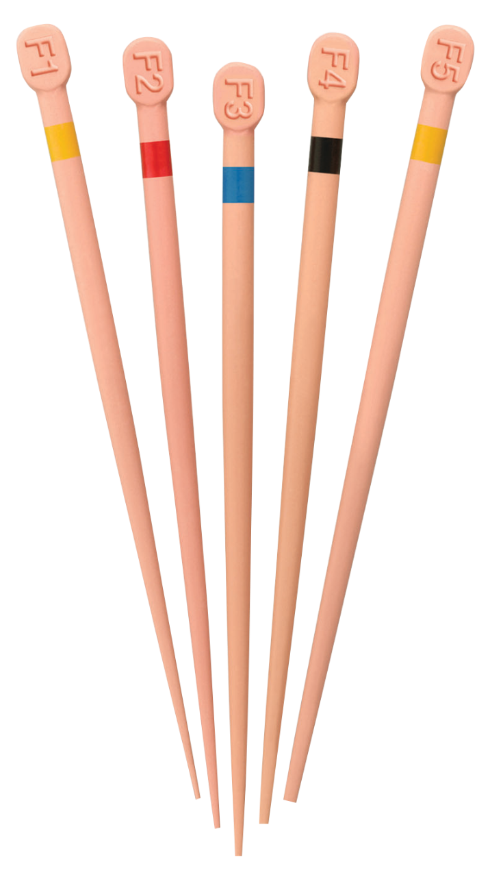 Feathered Tip Gutta Percha Points, 100/Pkg