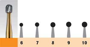 (MD) CARBIDE BUR PREHMA SC Cylindrical Shape 199Z 10 PK