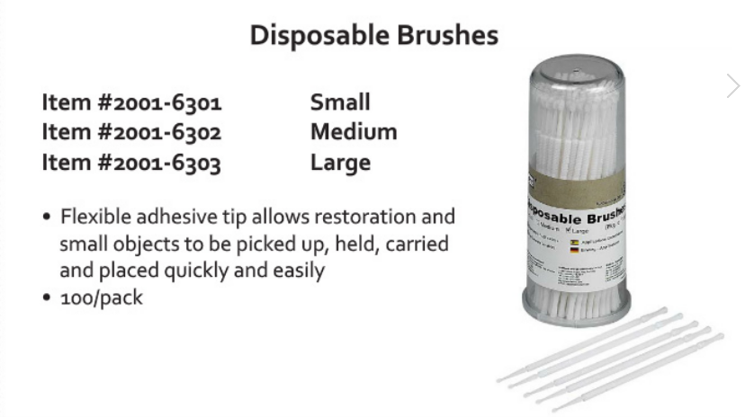 Disposable Brushes 100/Pack