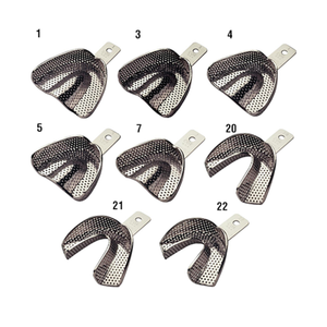 COE® Impression Trays – Nickel Full Set, Perforated Regular, 8/Pkg