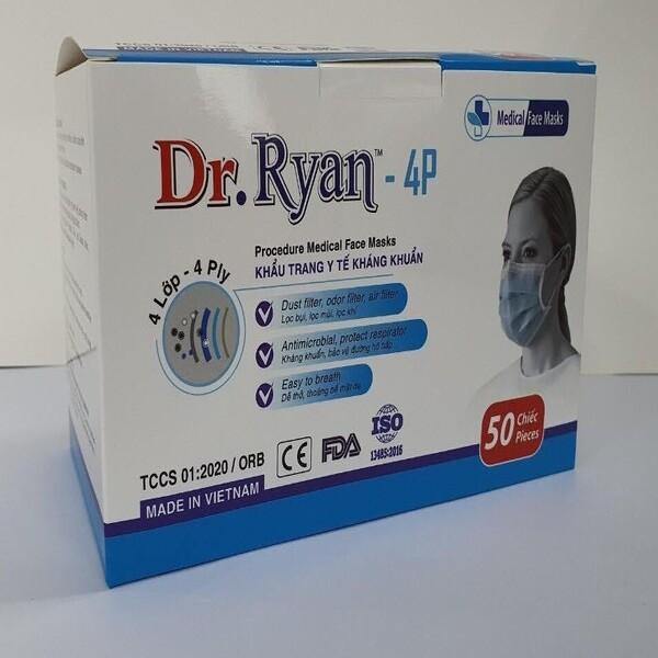 Dr. Ryan Level 2, 4-ply Mask 50/pk