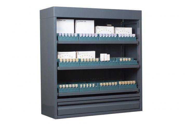 CAD/CAM Block Lockers with Internal Organizers