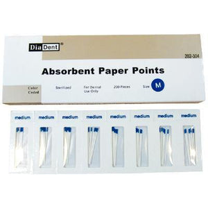 Absorbent Paper Points – Cell Pack, Accessory Sizes, 200/Box
