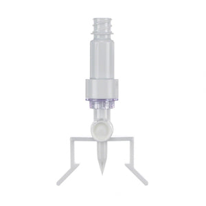 Mini-spike® Dispensing Pin, with ULTRASITE® Valve and Security Clip, Luer Slip Connector