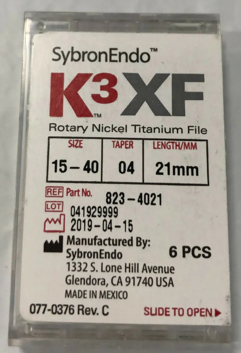 K3™ XF NiTi Files, Assorted Sizes
