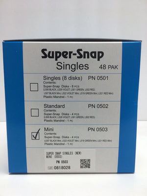 Super-Snap® Buff Disk – Mini Disks, 48/Pkg