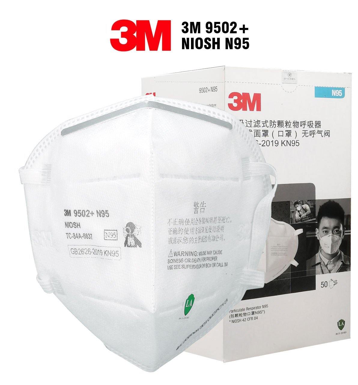3M™ Particulate Respirator 9502+ N95 - 10/pk