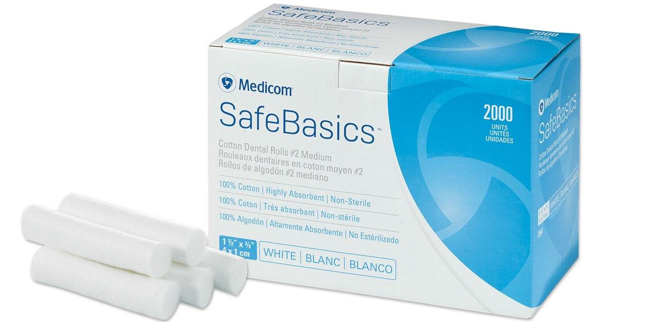 SafeBasics Cotton Dental Rolls