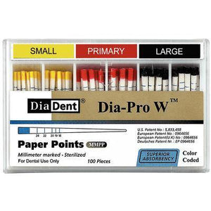 Dia-Pro W Paper Points – 100/Pkg