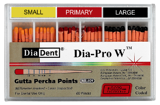 Dia-PRO W Gutta Percha - Spill Proof 60 pts/box