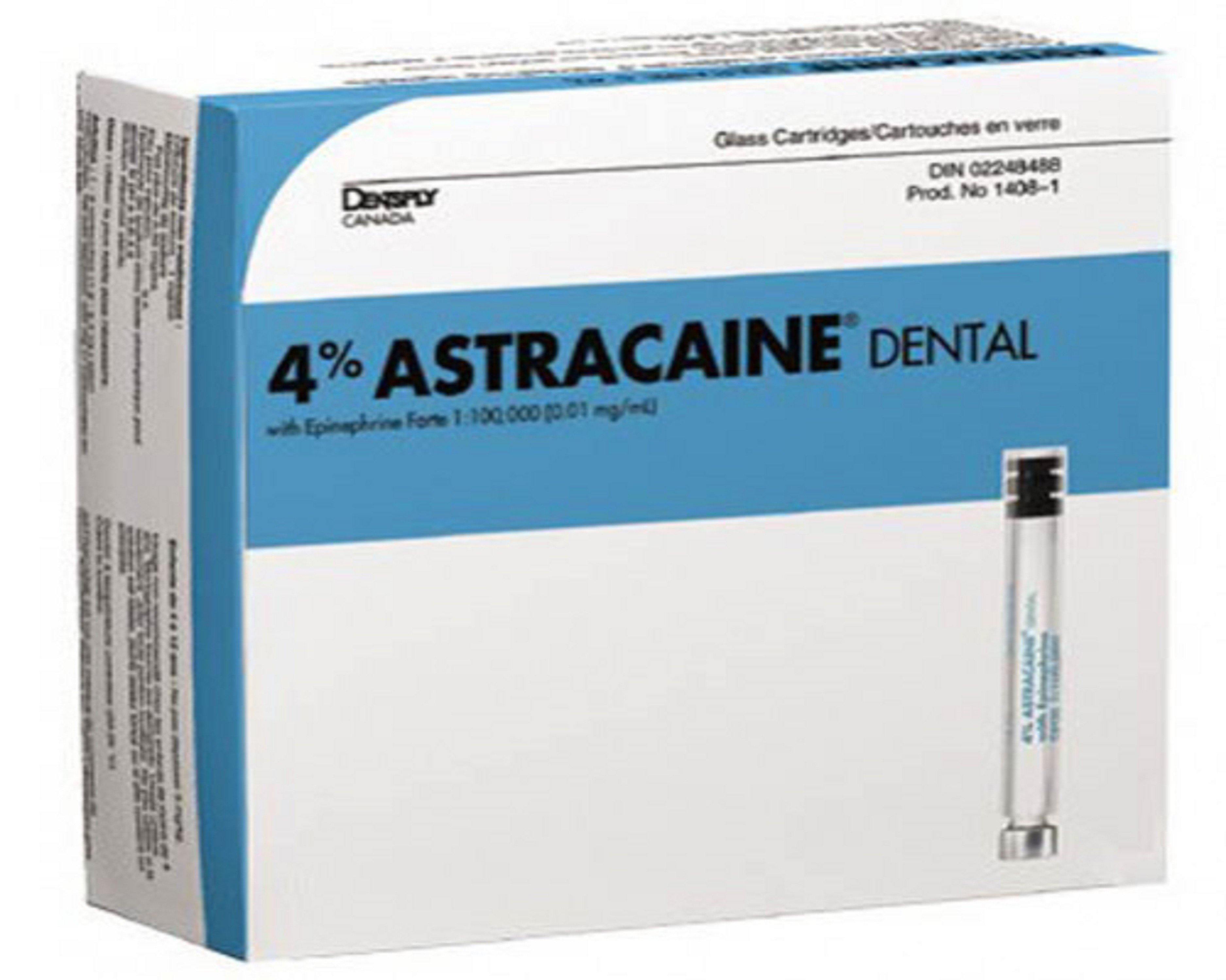 Astracaine™  – Articaine HCL 4% with Epinephrine, 1.8 ml cartridges, 100/Pkg