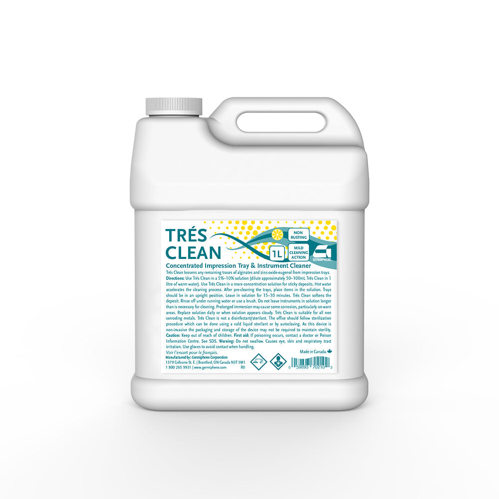 Trés Clean | Concentrated Impression Tray & Instrument Cleaner 1L