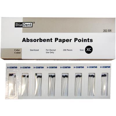Absorbent Paper Points – Cell Pack, Accessory Sizes, 200/Box