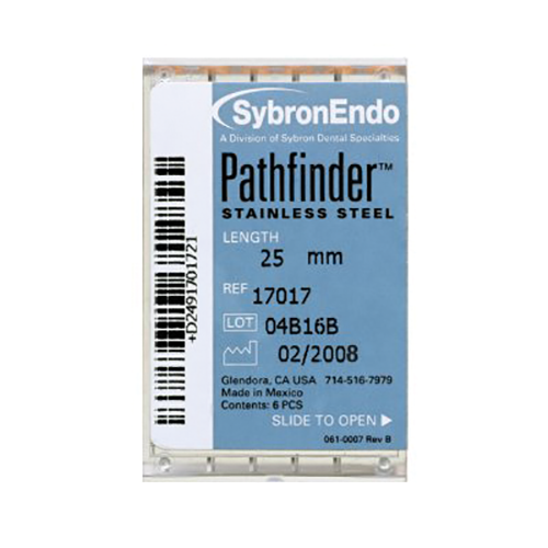 Pathfinder™ Stainless Steel Endo Handfiles – 6/Pkg